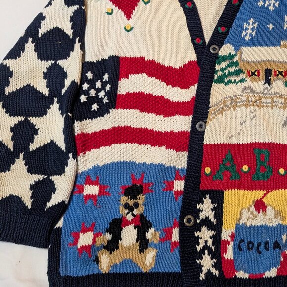 1991 Eagles Eye Sweater Vintage America theme - Picture 4 of 4